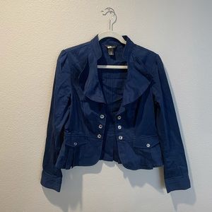 WHBM Blue blazer size 12